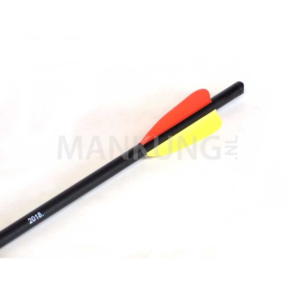 Man Kung 14 inch aluminium kruisboog pijlen zwart 6-pack (Ø8mm)