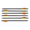 Man Kung 14 inch aluminium kruisboog pijlen zwart 6-pack (Ø8mm)