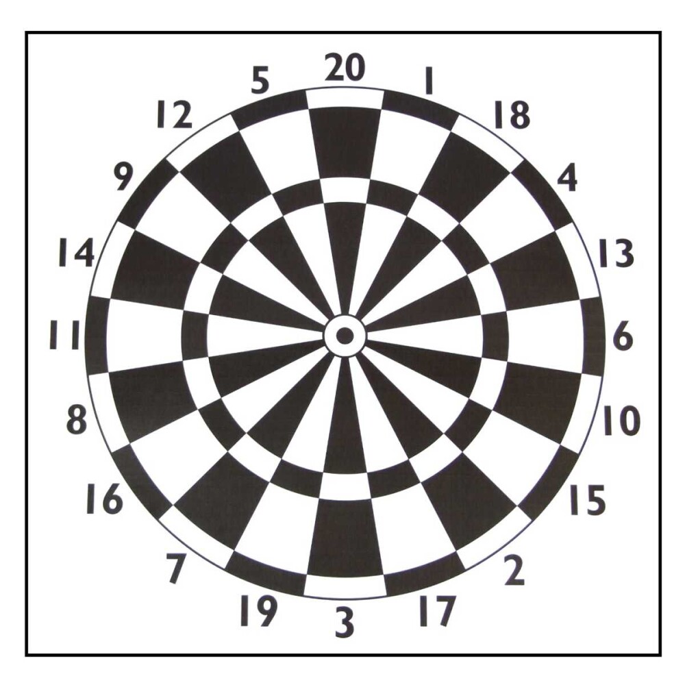 Papieren schietschijf Darts