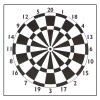 Papieren schietschijf Darts