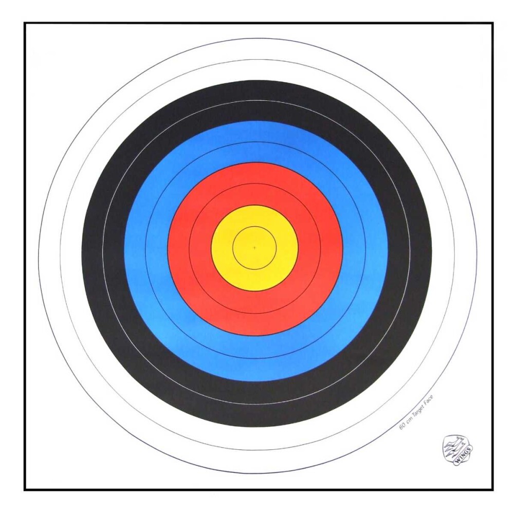 Papieren schietschijf FITA 60 cm