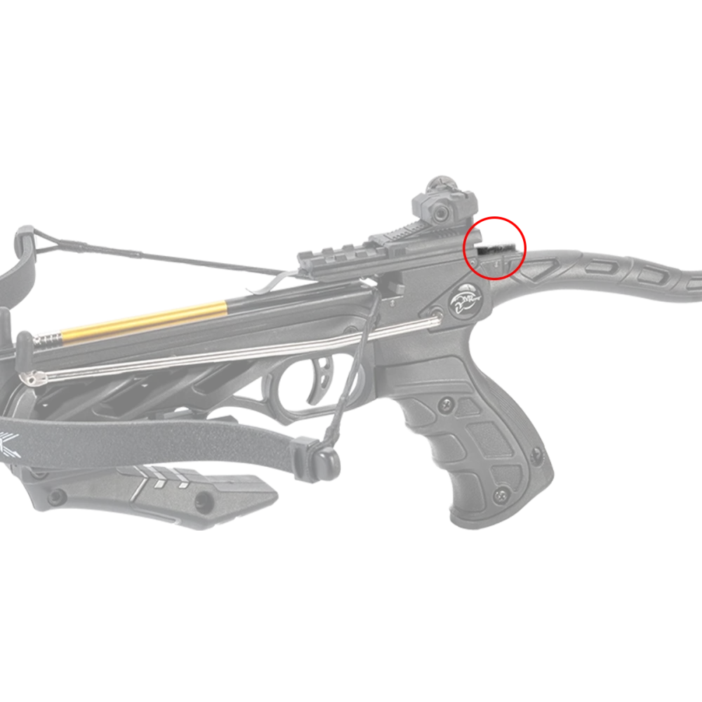 Man Kung kolfhaak voor Alligator zwart